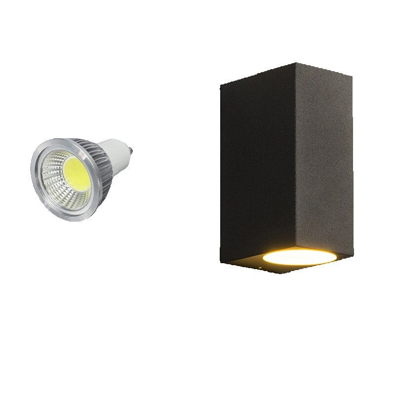 Outdoor Lighting Glass Replacement - หลอดไฟ GU10แบบถอดเปลี่ยนได้โคมไฟผนังกันน้ำสำหรับสวนนอกบ้านรั้วระเบียงโคมไฟเชิงเทียนติดผนังในร่ม AC110V 220V