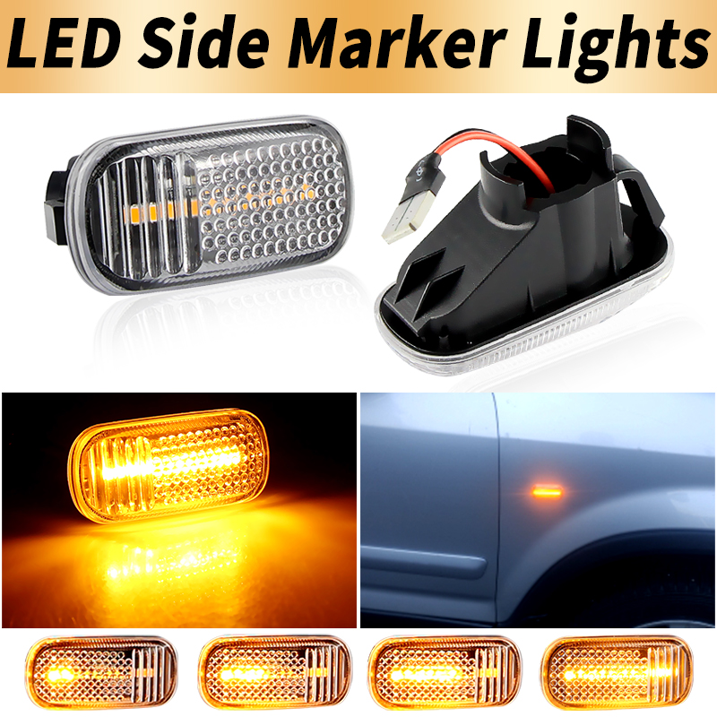 Outdoor Lighting Yellow - 2 ชิ้น แคนบัส ​ ไฟเลี้ยวข้าง LED
