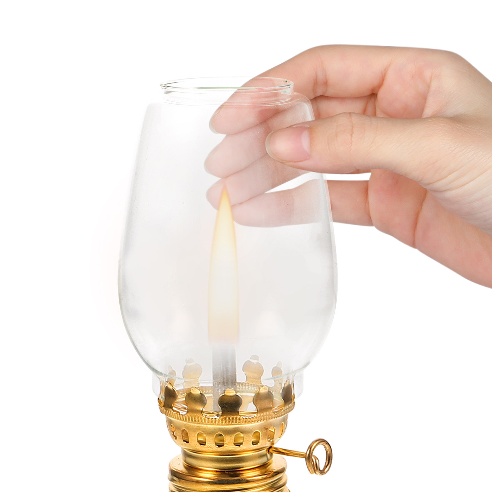 Outdoor Lighting Glass Replacement - โคมไฟน้ำมันแบบวินเทจ 2 ชิ้น พร้อมฝาครอบแก้วสำหรับเปลี่ยน ตกแต่งสไตล์ย้อนยุค ใช้สำหรับตั้งแคมป์กลางแจ้ง
