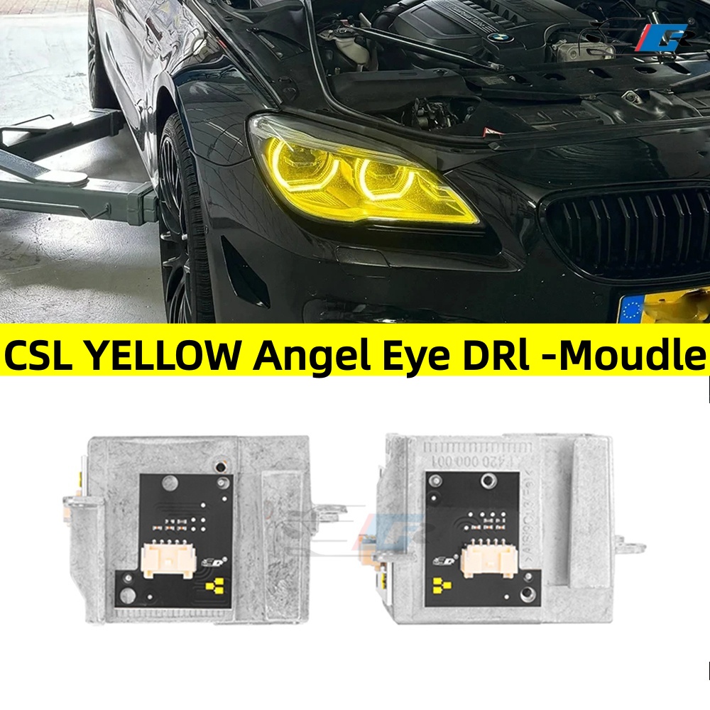 Outdoor Lighting Yellow - โมดูลไฟ LED DRL สีเหลือง Angel Eye