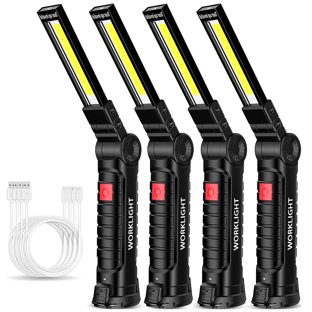Outdoor Lighting Lanterns - ไฟฉาย LED แบบพับได้แบบพกพาแม่เหล็กที่แข็งแกร่ง COB ไฟทำงานประเภท C