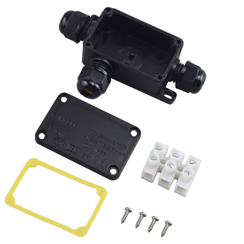 Outdoor Lighting Wire Connectors - กล่องต่อสายไฟฟ้ากันน้ำกลางแจ้ง 3 ทาง มาตรฐาน IP66 พร้อมขั้วต่อ
