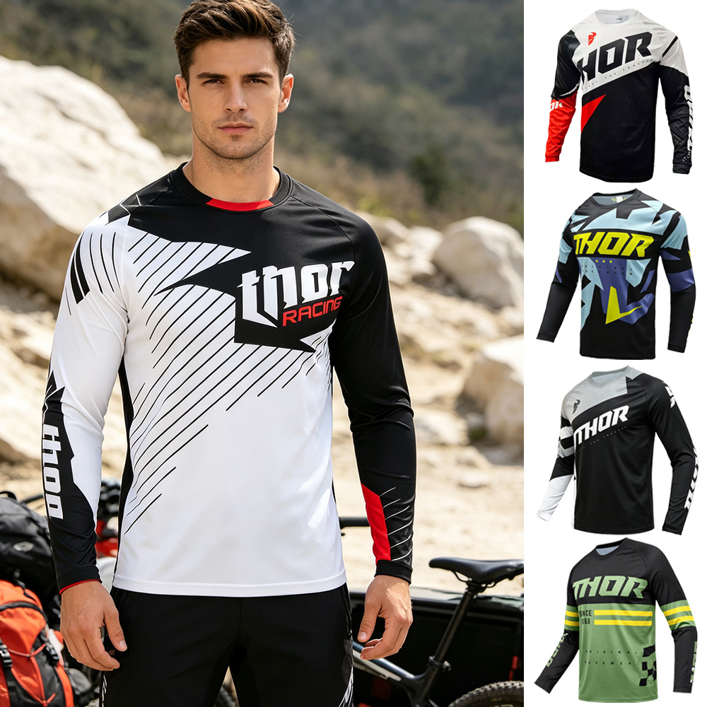 Outdoor Lighting Jersey - เสื้อแขนยาวแห้งเร็วสำหรับการเดินป่า ล่องเรือคายัค กิจกรรมกลางแจ้ง ป้องกันรังสียูวี เสื้อกีฬาเบา