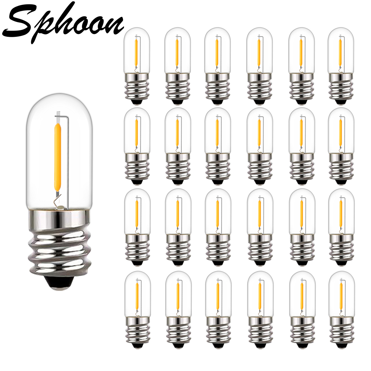 Outdoor Lighting Glass Replacement - 25 ชิ้น LED T16 0.6 วัตต์เปลี่ยนหลอดไฟ