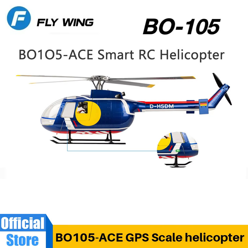 Outdoor Lighting Uk - เฮลิคอปเตอร์บังคับวิทยุ Flying Wing BO-105 สีฟ้า รุ่น