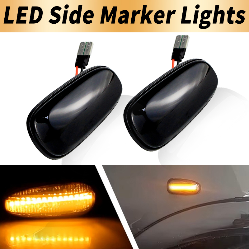 Outdoor Lighting Yellow - ไฟเลี้ยวข้างแบบไดนามิก LED 2 ชิ้น พร้อมระบบ Canbus