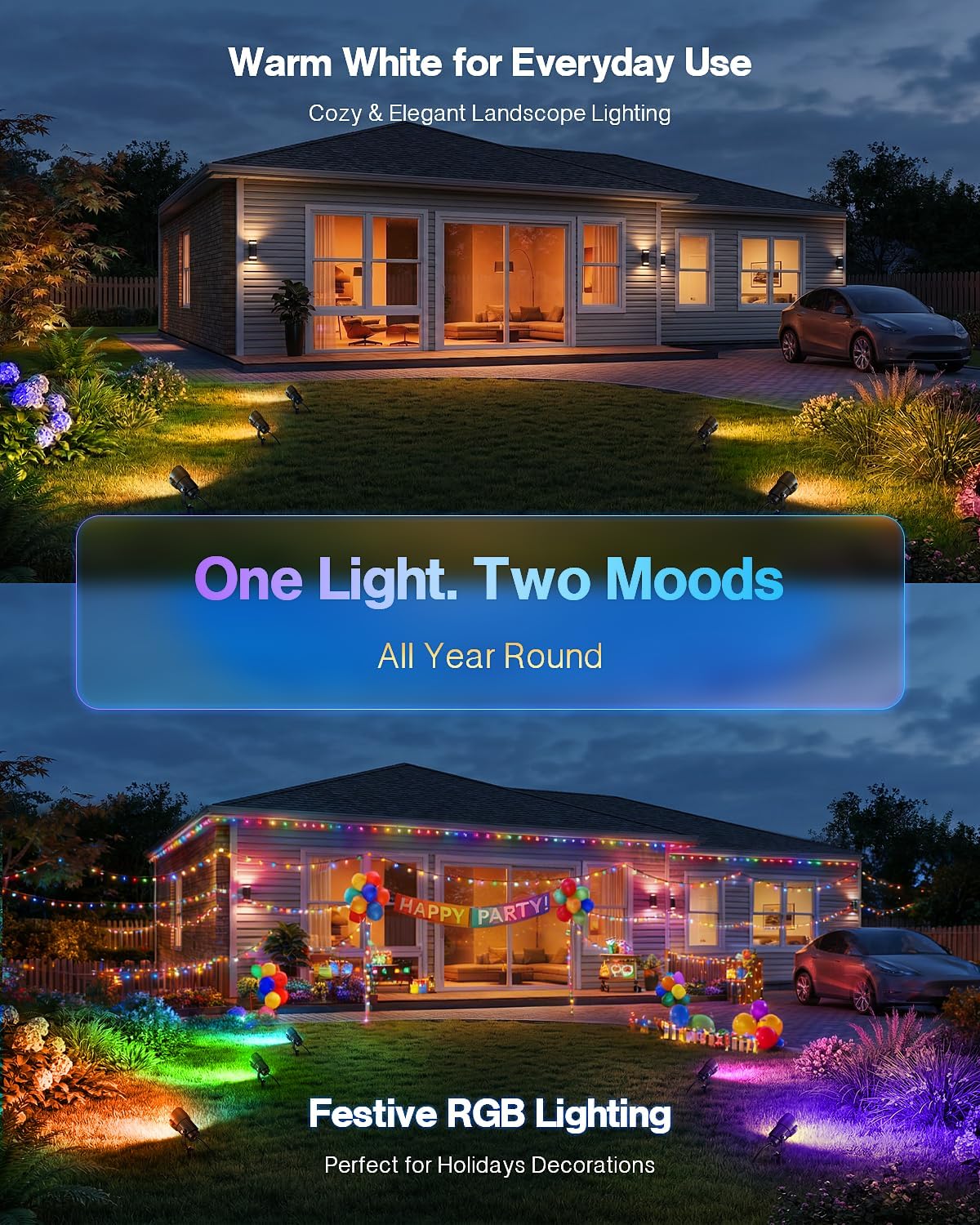 ชุดไฟส่องสว่างภูมิทัศน์ HIBOIT - Outdoor Lighting Kits Low Voltage บทวิจารณ์และราคา