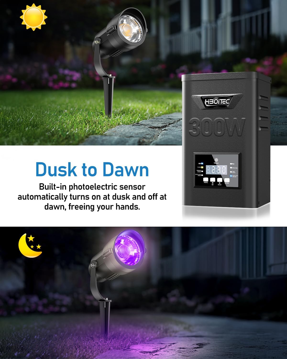 ชุดไฟส่องสว่างภูมิทัศน์ HIBOIT - Outdoor Lighting Kits Low Voltage บทวิจารณ์และราคา