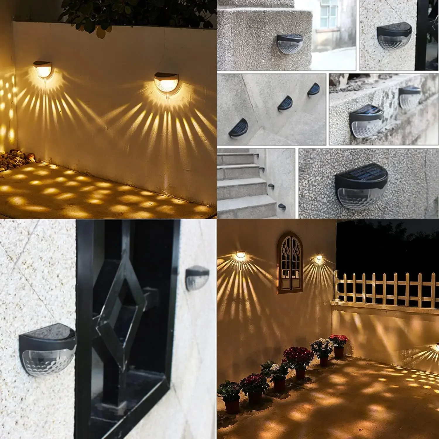 ไฟ LED พลังงานแสงอาทิตย์ โคมไฟ - Solar Wall Sconce บทวิจารณ์และราคา