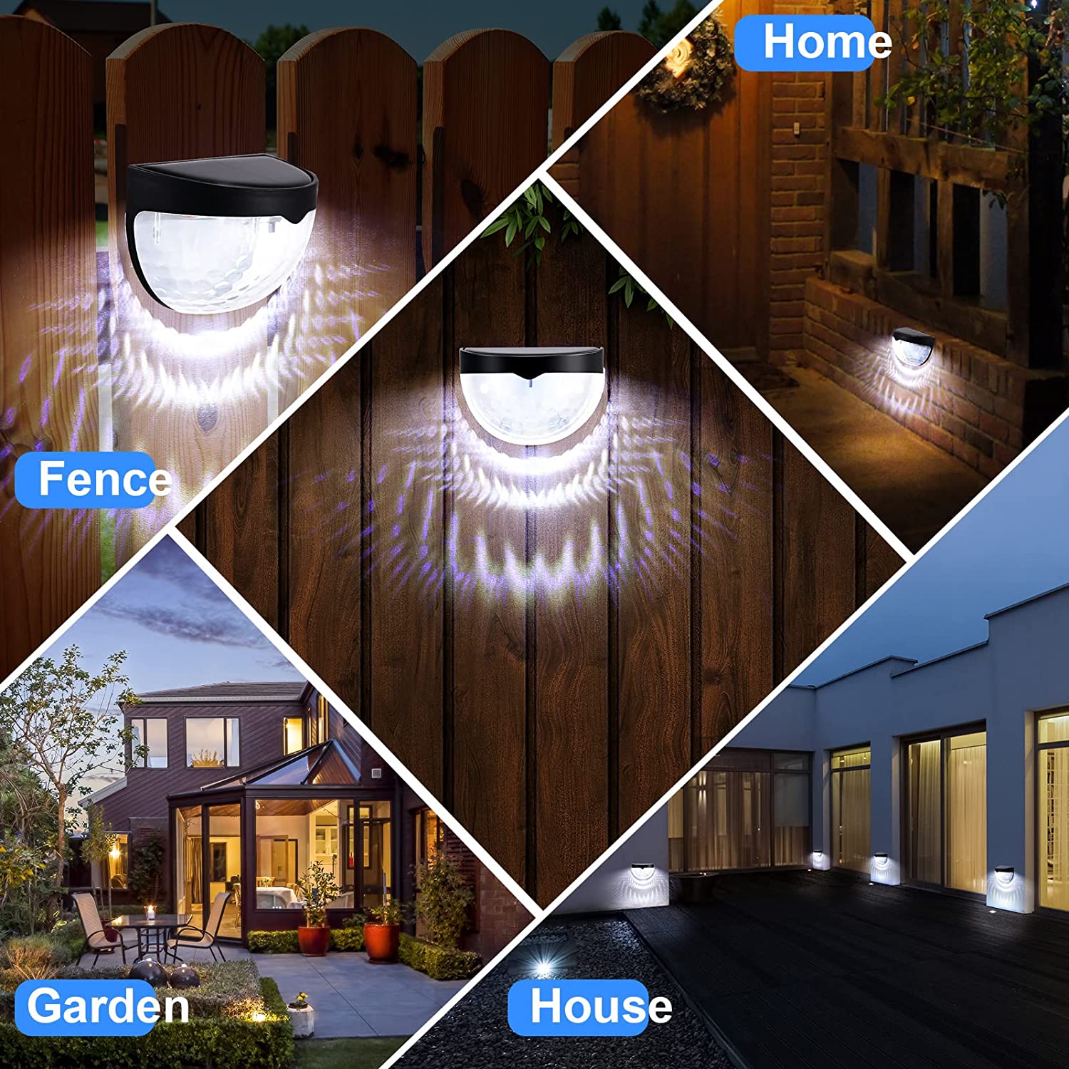 ไฟ LED พลังงานแสงอาทิตย์ โคมไฟ - Solar Wall Sconce บทวิจารณ์และราคา