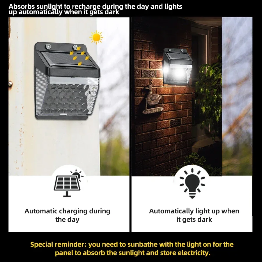 ไฟ LED พลังงานแสงอาทิตย์ พร้อม - Solar Wall Sconce บทวิจารณ์และราคา