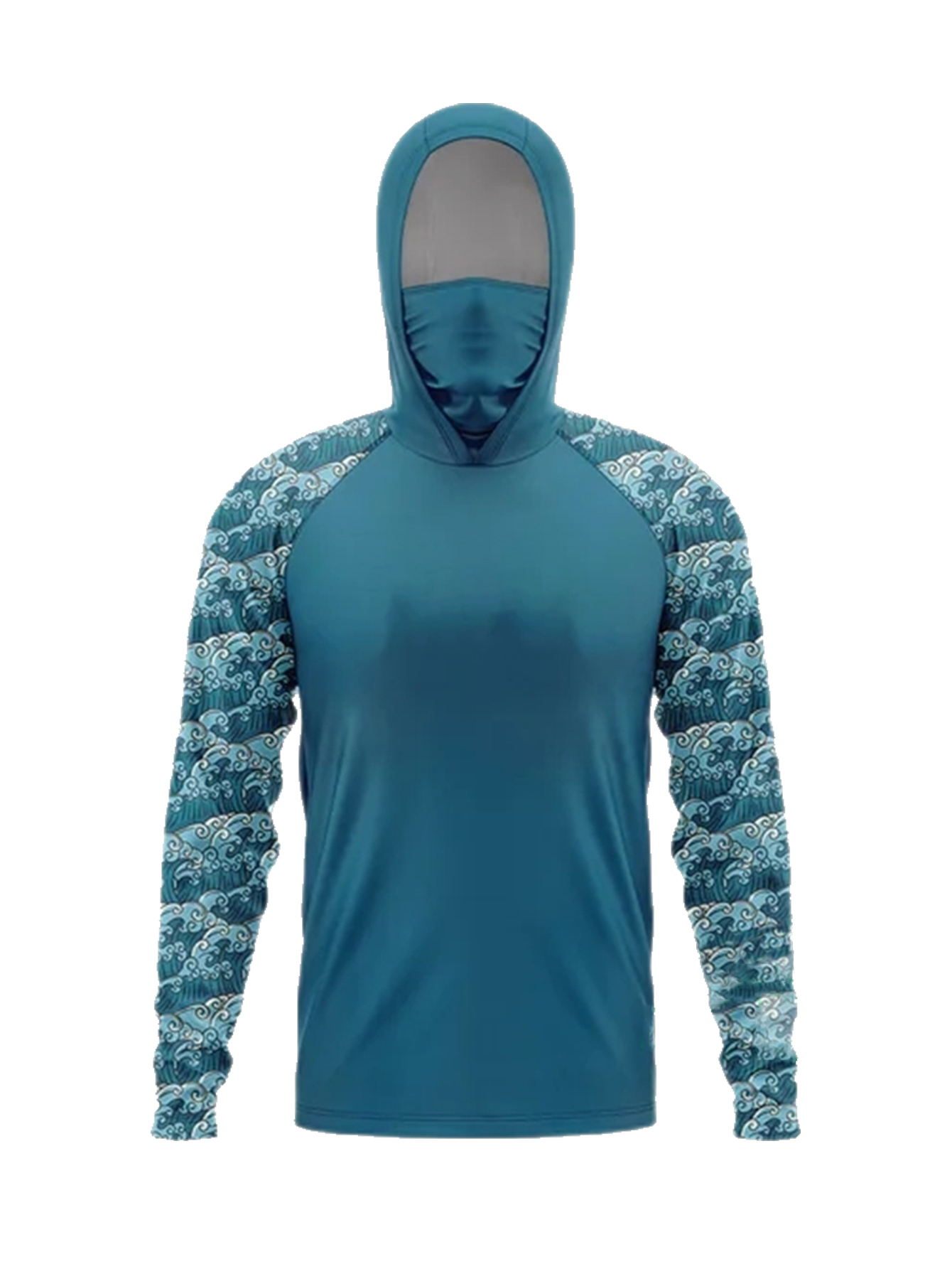 เสื้อตกปลาผู้ชายลายพรางสีฟ้าอ่ - Outdoor Lighting Jersey บทวิจารณ์และราคา