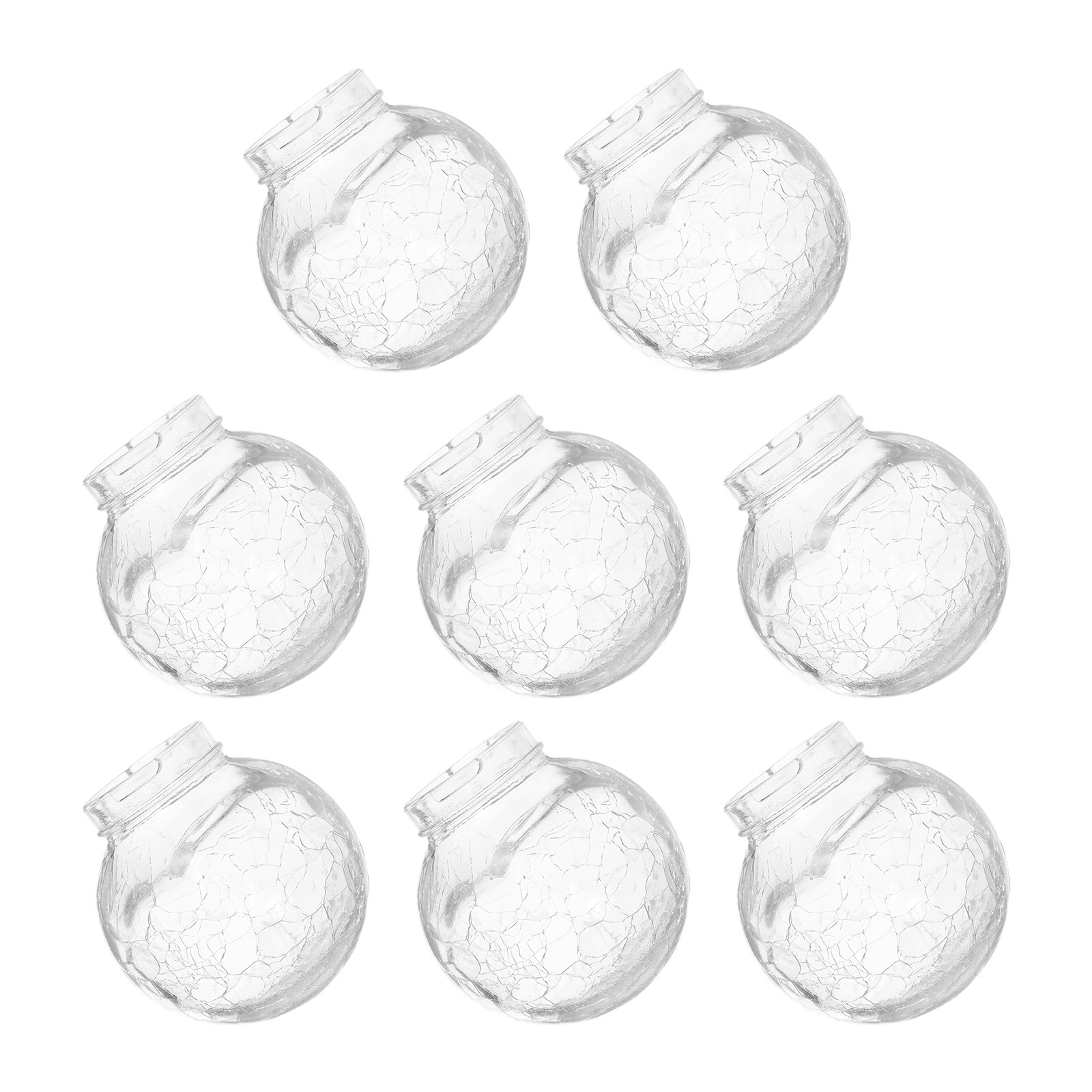 โคมไฟแก้วทรงกลม 8 ชิ้น ผิวแตกแ - Outdoor Lighting Glass Replacement บทวิจารณ์และราคา