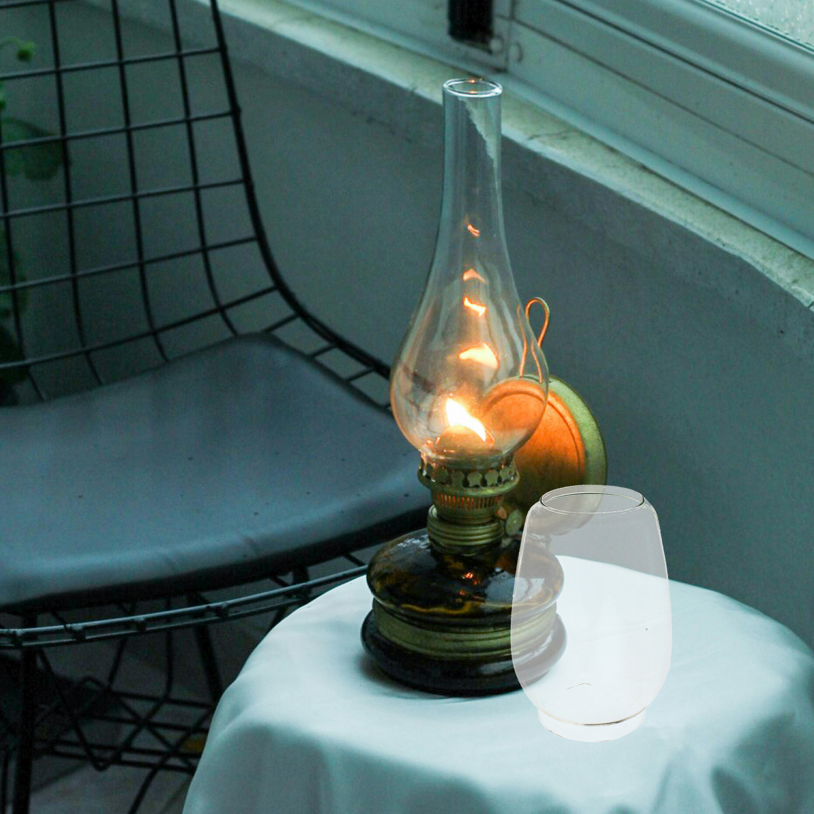 โคมไฟน้ำมันแบบวินเทจ 2 ชิ้น พร - Outdoor Lighting Glass Replacement บทวิจารณ์และราคา