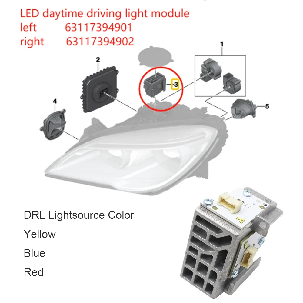 โมดูลไฟ LED DRL สีเหลือง Angel - Outdoor Lighting Yellow บทวิจารณ์และราคา