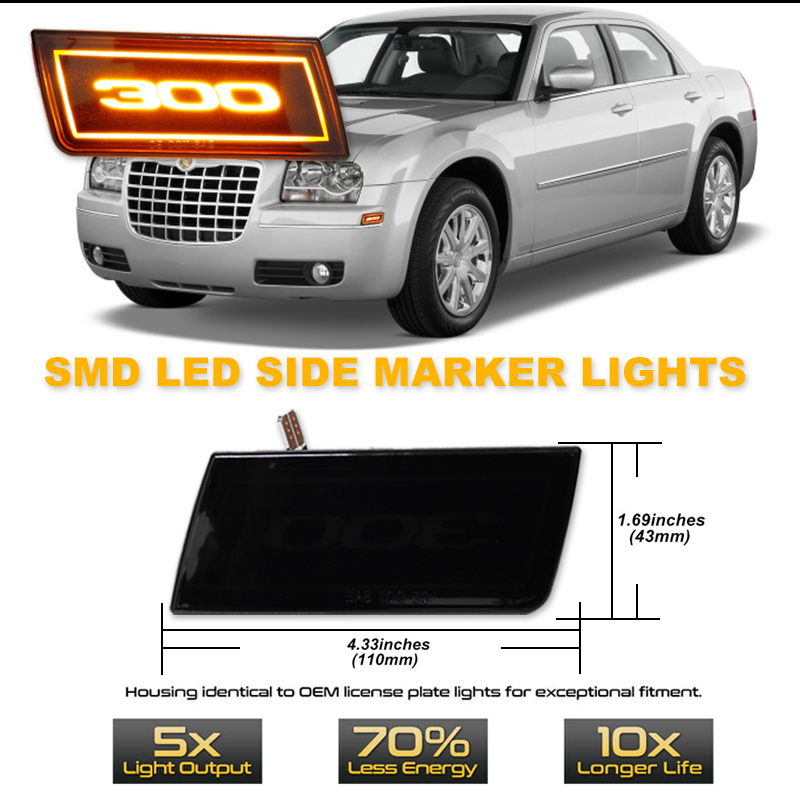 2PCS LED Side MARKER Light Amb - Outdoor Lighting Yellow บทวิจารณ์และราคา