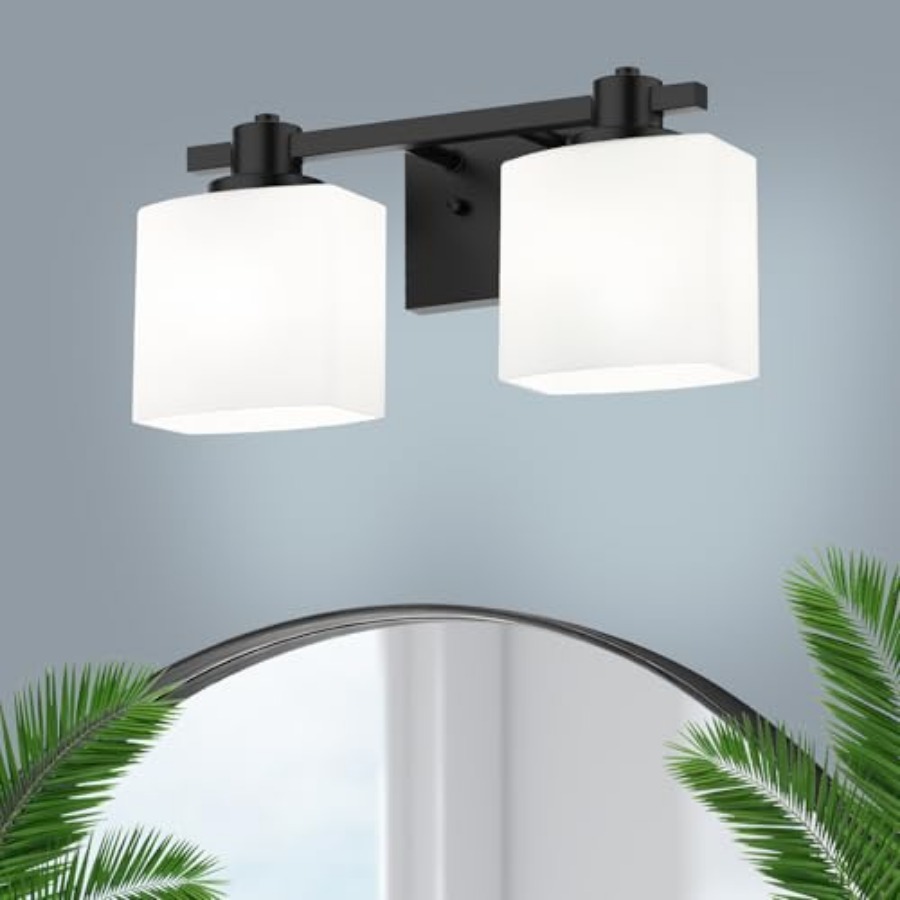 โคมไฟห้องน้ำเหนือกระจก 2 ดวง โ - Solar Wall Sconce บทวิจารณ์และราคา