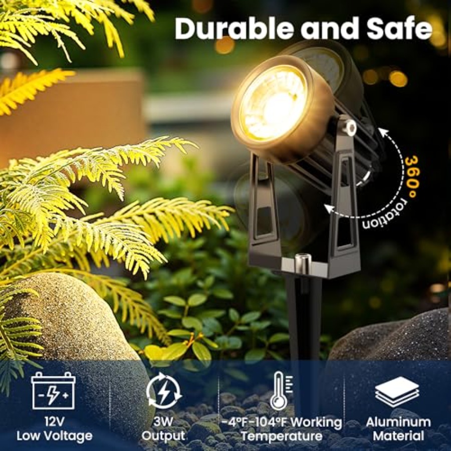 ชุดไฟส่องสว่างภูมิทัศน์กลางแจ้ - Outdoor Lighting Kits Low Voltage บทวิจารณ์และราคา