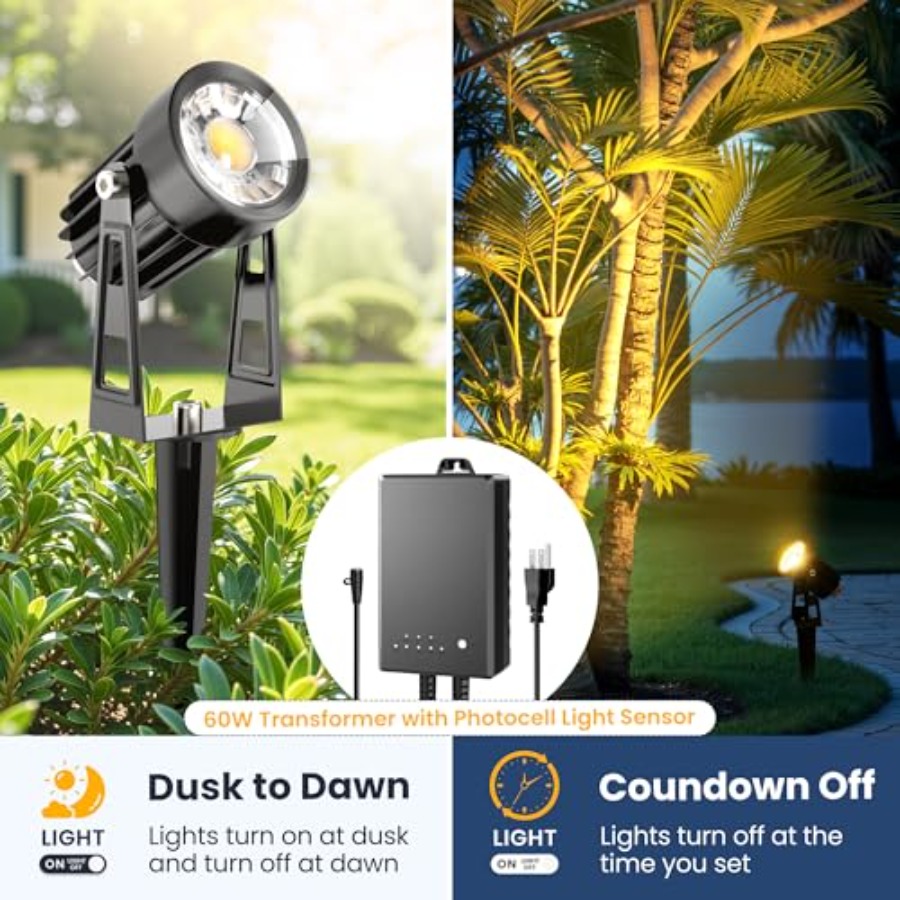 ชุดไฟส่องสว่างภูมิทัศน์กลางแจ้ - Outdoor Lighting Kits Low Voltage บทวิจารณ์และราคา