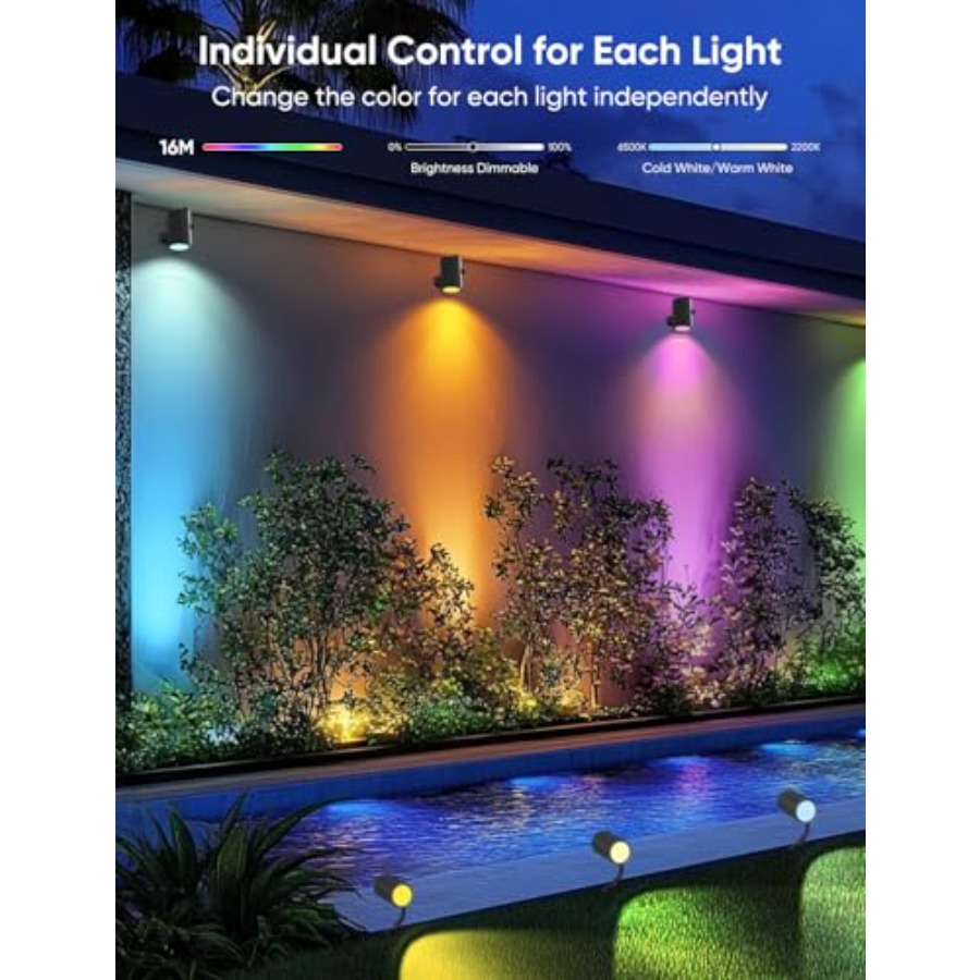 ไฟสปอตไลท์กลางแจ้ง 600lm, ชุดไ - Outdoor Lighting Kits Low Voltage บทวิจารณ์และราคา