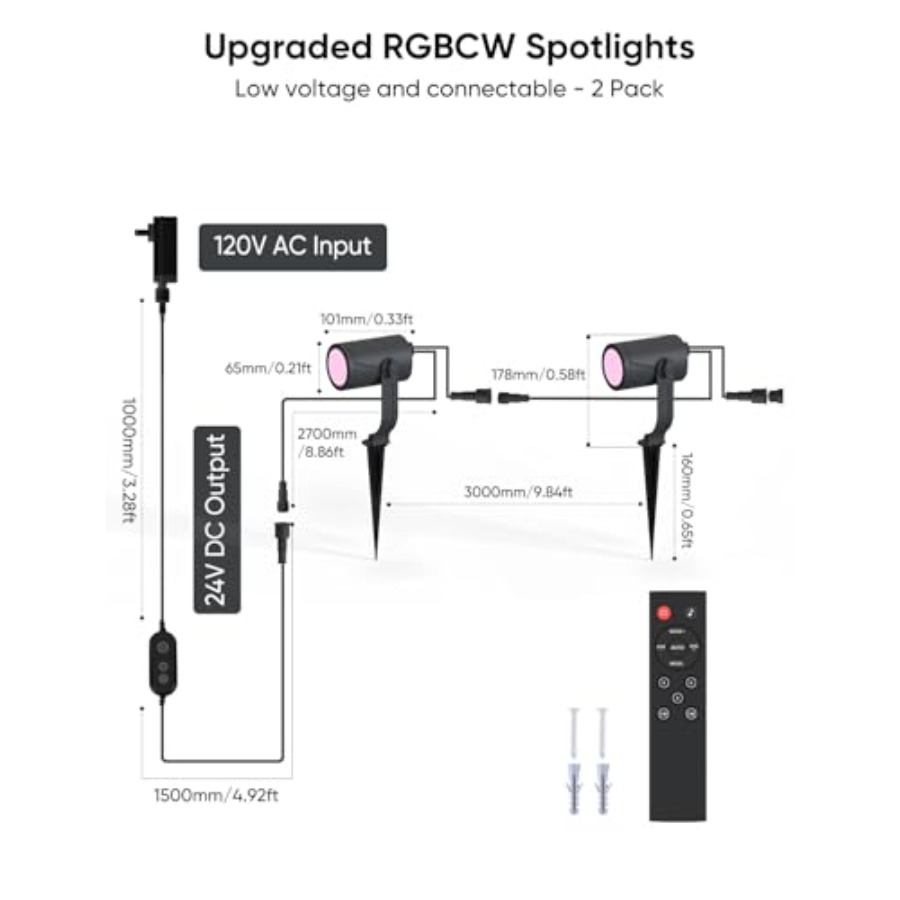ไฟสปอตไลท์กลางแจ้ง 600lm, ชุดไ - Outdoor Lighting Kits Low Voltage บทวิจารณ์และราคา