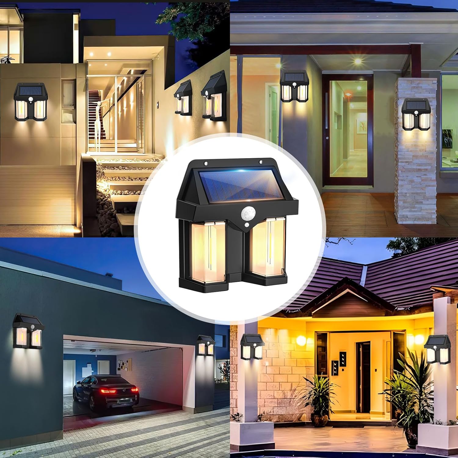 โคมไฟติดผนังพลังงานแสงอาทิตย์ส - Solar Wall Sconce บทวิจารณ์และราคา