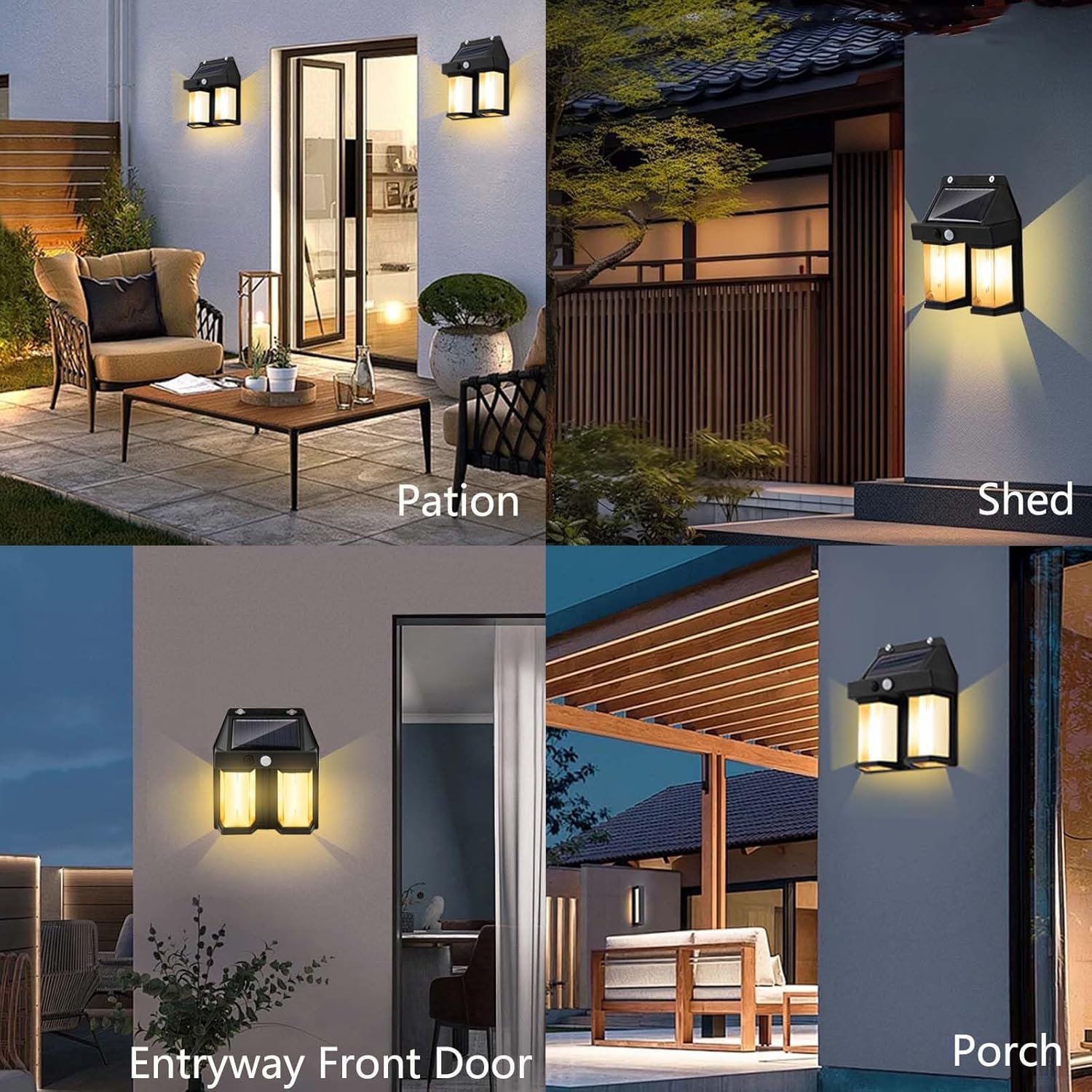 โคมไฟติดผนังพลังงานแสงอาทิตย์ส - Solar Wall Sconce บทวิจารณ์และราคา