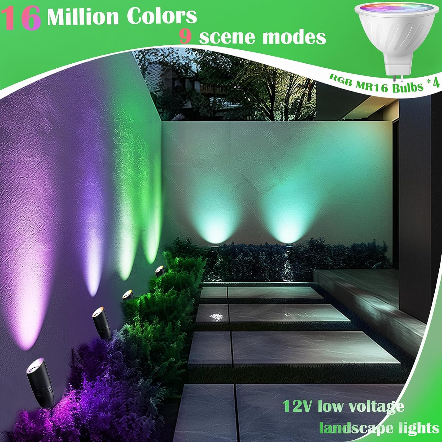 ชุดไฟส่องสว่างภูมิทัศน์แรงดันต - Outdoor Lighting Kits Low Voltage บทวิจารณ์และราคา
