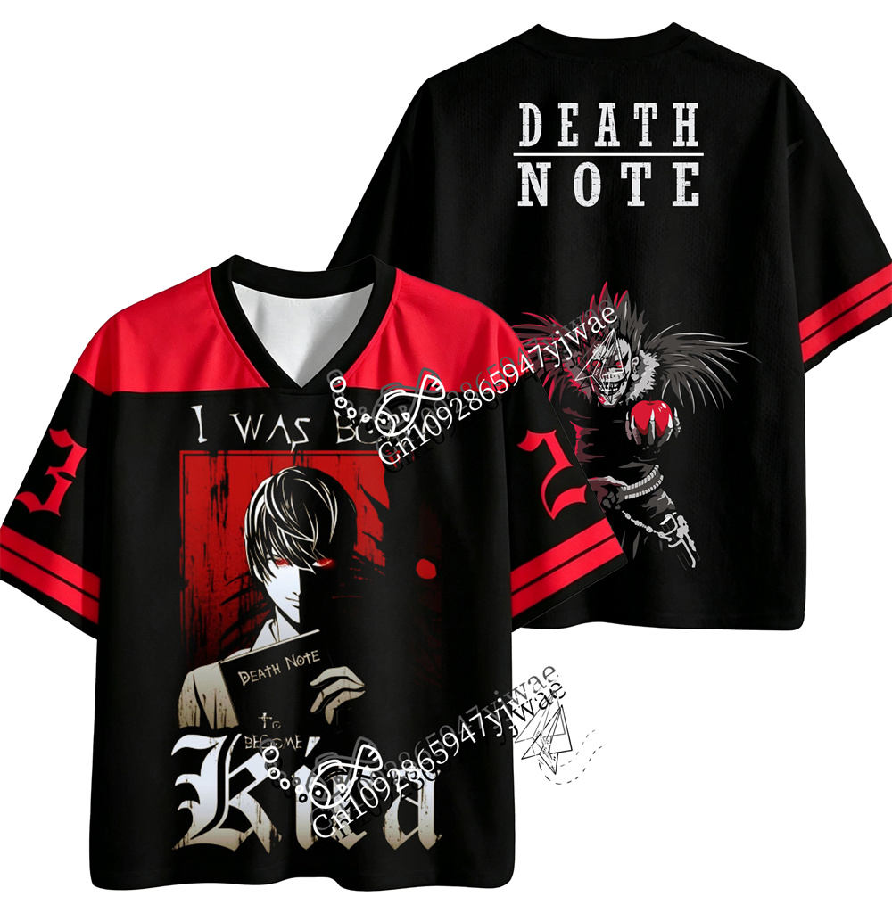 เสื้อยืดพิมพ์ลาย 3D ลายเดธโน้ต - Outdoor Lighting Jersey บทวิจารณ์และราคา