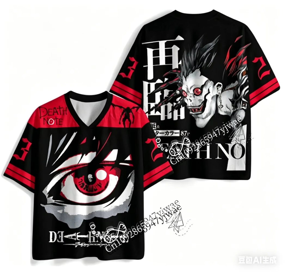 เสื้อยืดพิมพ์ลาย 3D ลายเดธโน้ต - Outdoor Lighting Jersey บทวิจารณ์และราคา