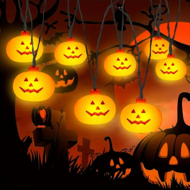 ไฟประดับฟักทองฮาโลวีนแบบใช้แบต - Outdoor Lighting Lanterns บทวิจารณ์และราคา