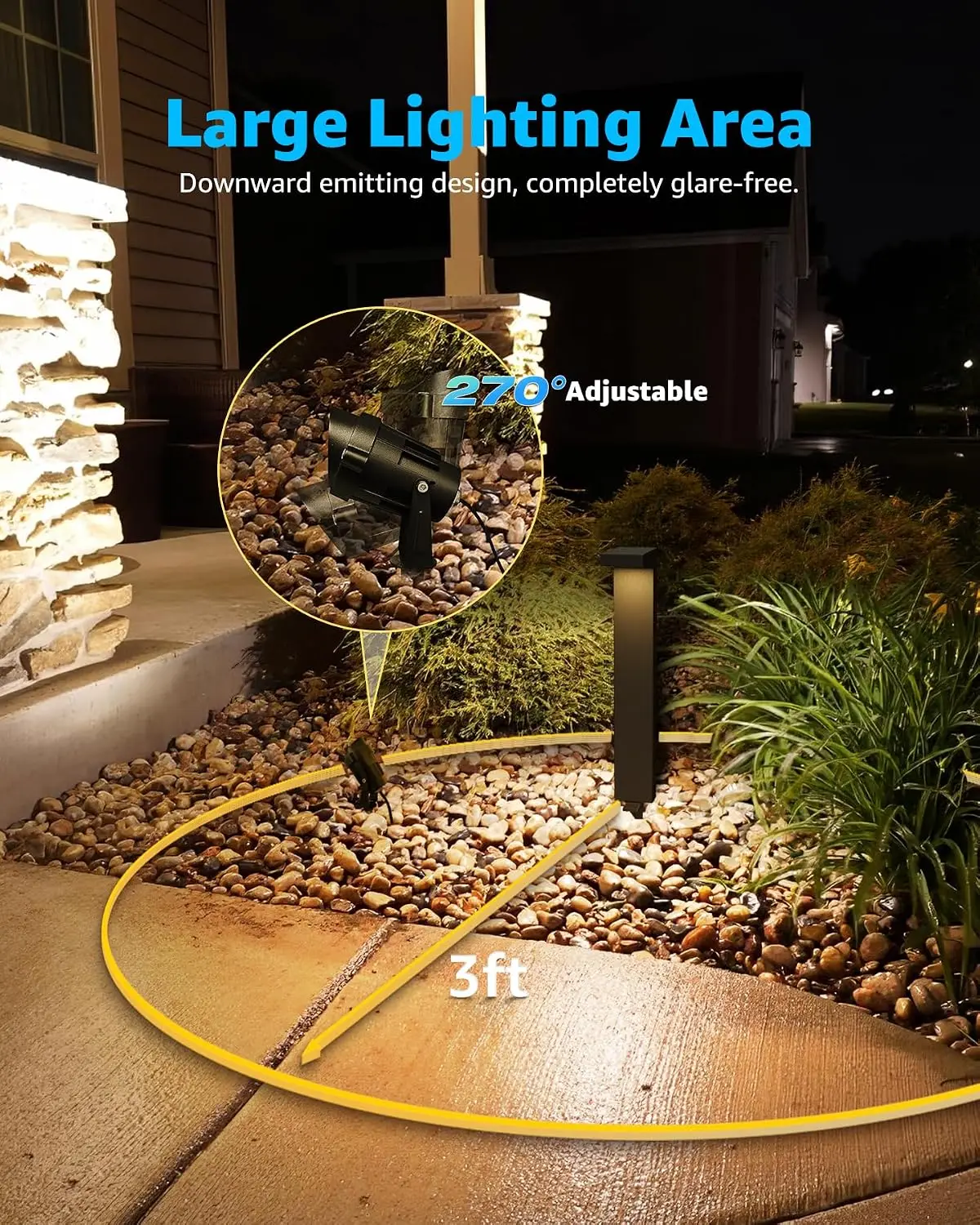 ชุดไฟส่องสว่างภูมิทัศน์แรงดันต - Outdoor Lighting Kits Low Voltage บทวิจารณ์และราคา