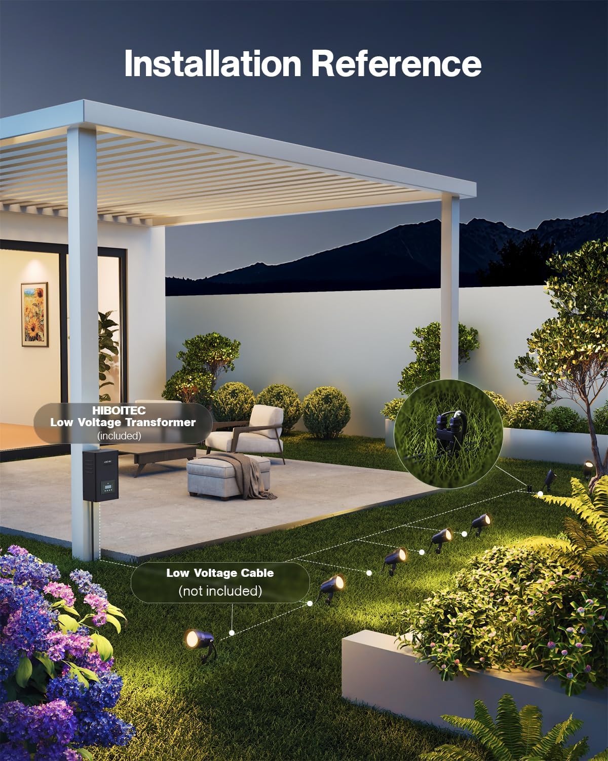 ชุดไฟส่องสว่างภูมิทัศน์ 12W พร - Outdoor Lighting Kits Low Voltage บทวิจารณ์และราคา
