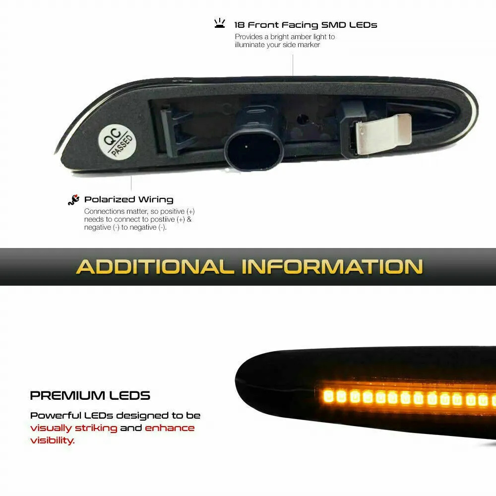 ไฟเลี้ยว LED ด้านหน้าสำหรับรถย - Outdoor Lighting Yellow บทวิจารณ์และราคา