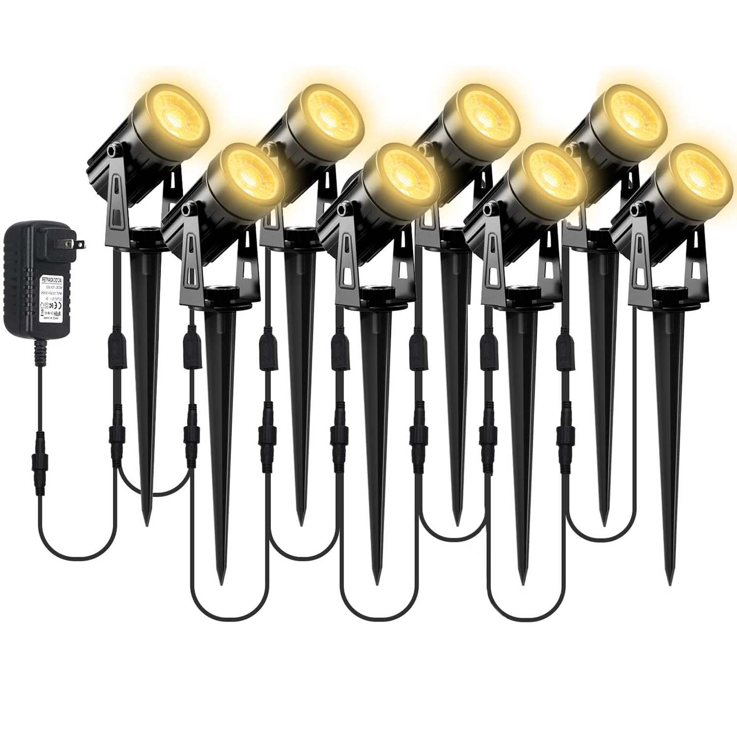 8LEDS 3000K Spotlight กลางแจ้ง - Outdoor Lighting Uk บทวิจารณ์และราคา