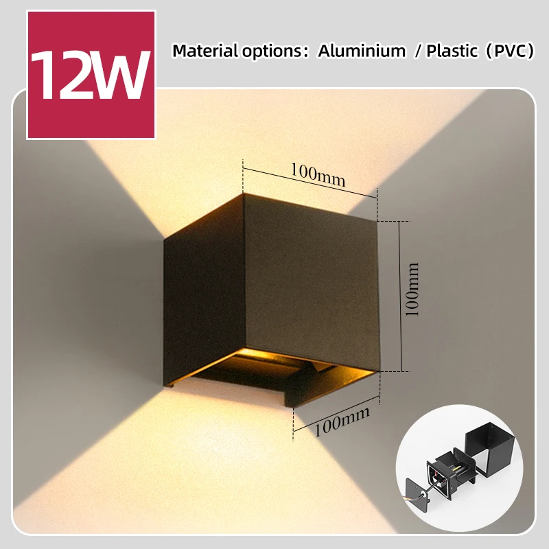 โคมไฟติดผนัง LED 4/6/8/10W โคม - Outdoor Lighting Glass Replacement บทวิจารณ์และราคา